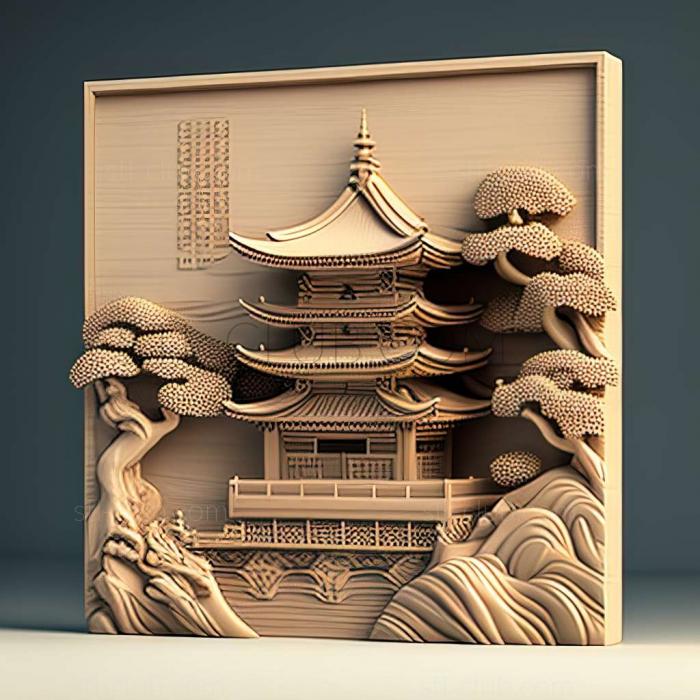 3D model Higashimatsushima in Japan (STL)